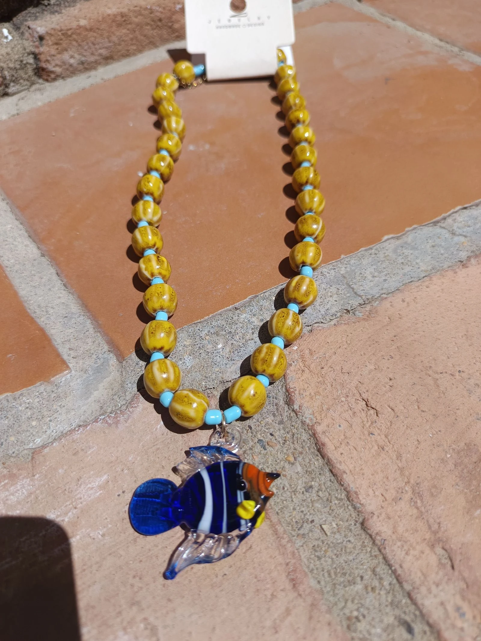 Collar con colgante de pez 🐠. Nuevo  – photo 2